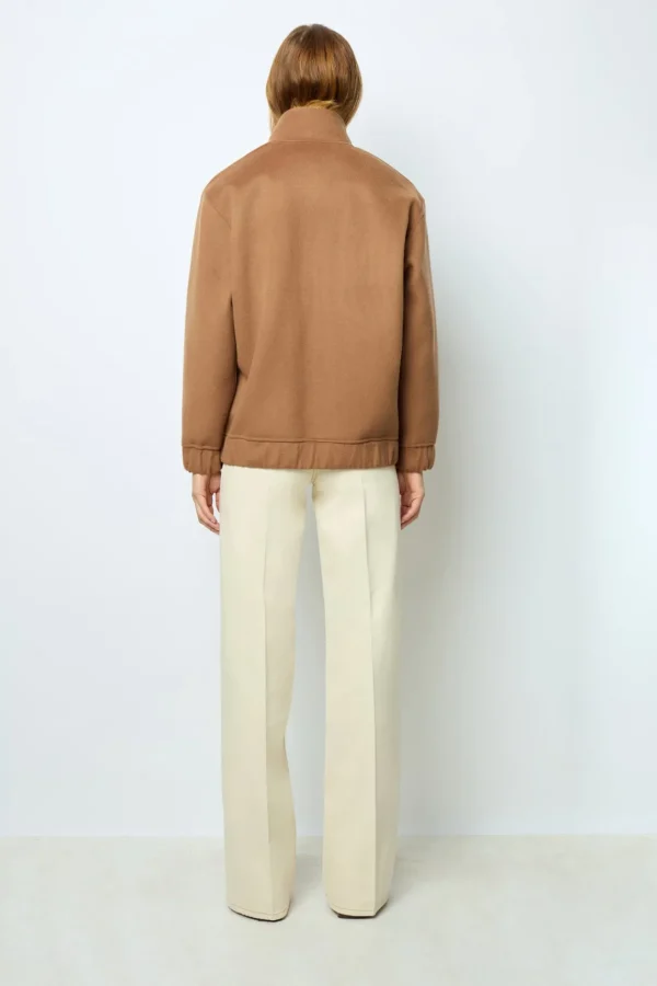 Sale ANNA - High-waisted wide-leg pants in jean Jackets
