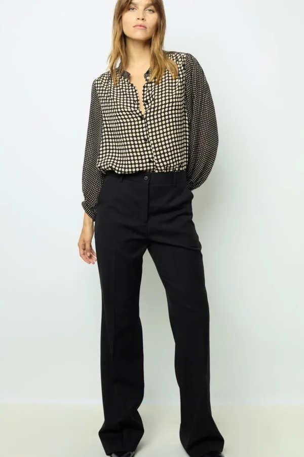 Shop Black bootcut trousers - NEESA Trousers