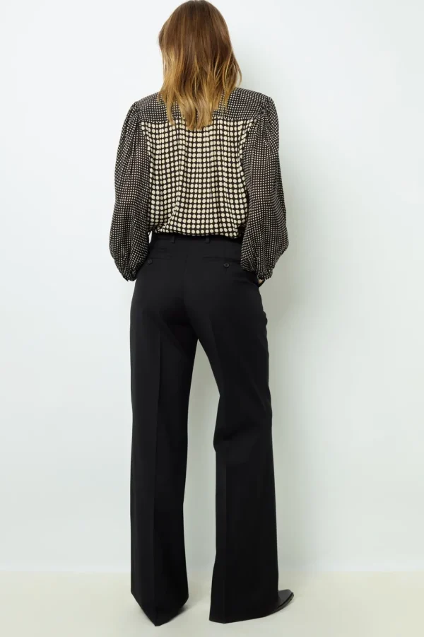 Shop Black bootcut trousers - NEESA Trousers