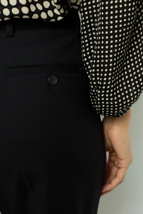 Shop Black bootcut trousers - NEESA Trousers