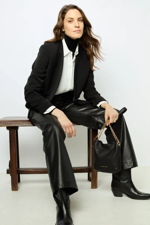 Best Sale Black jacket with gold chains - MIRIELLE Jackets