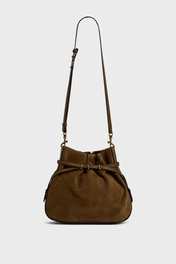 Discount Bucket bag in suede leather - ROMY Shoulder Bags | Bucket Bags