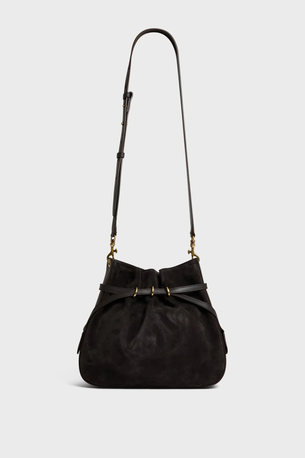 bucket_bag_in_suede_leath_0.webp Cheap Bucket bag in suede leather - ROMY Shoulder Bags | Bucket Bags