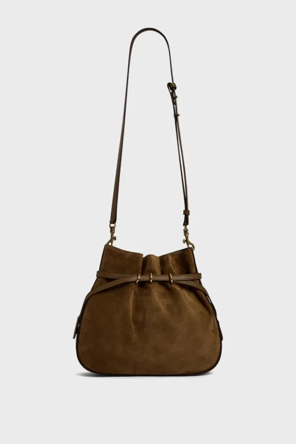 Discount Bucket bag in suede leather - ROMY Shoulder Bags | Bucket Bags