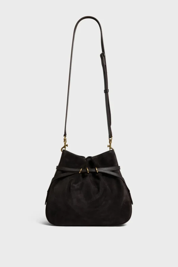 Cheap Bucket bag in suede leather - ROMY Shoulder Bags | Bucket Bags