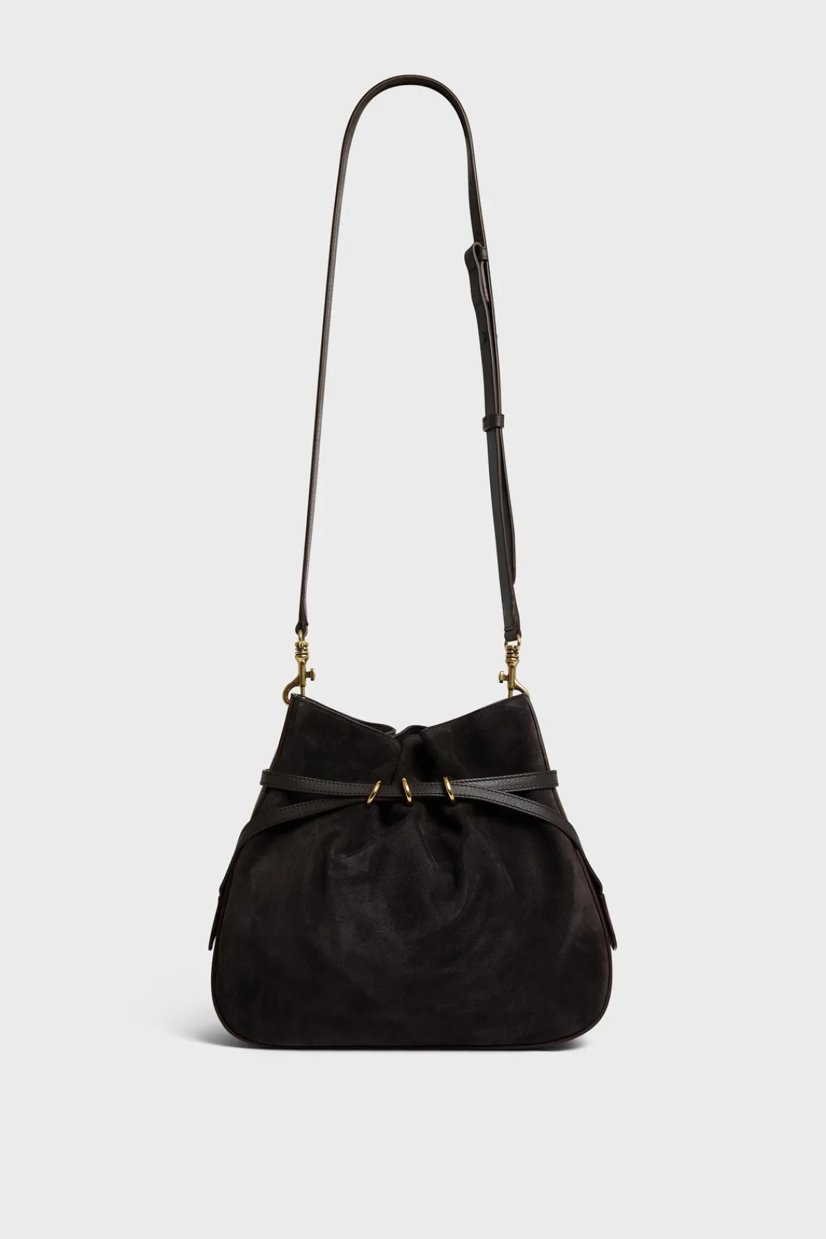 bucket_bag_in_suede_leath_1.webp Cheap Bucket bag in suede leather - ROMY Shoulder Bags | Bucket Bags
