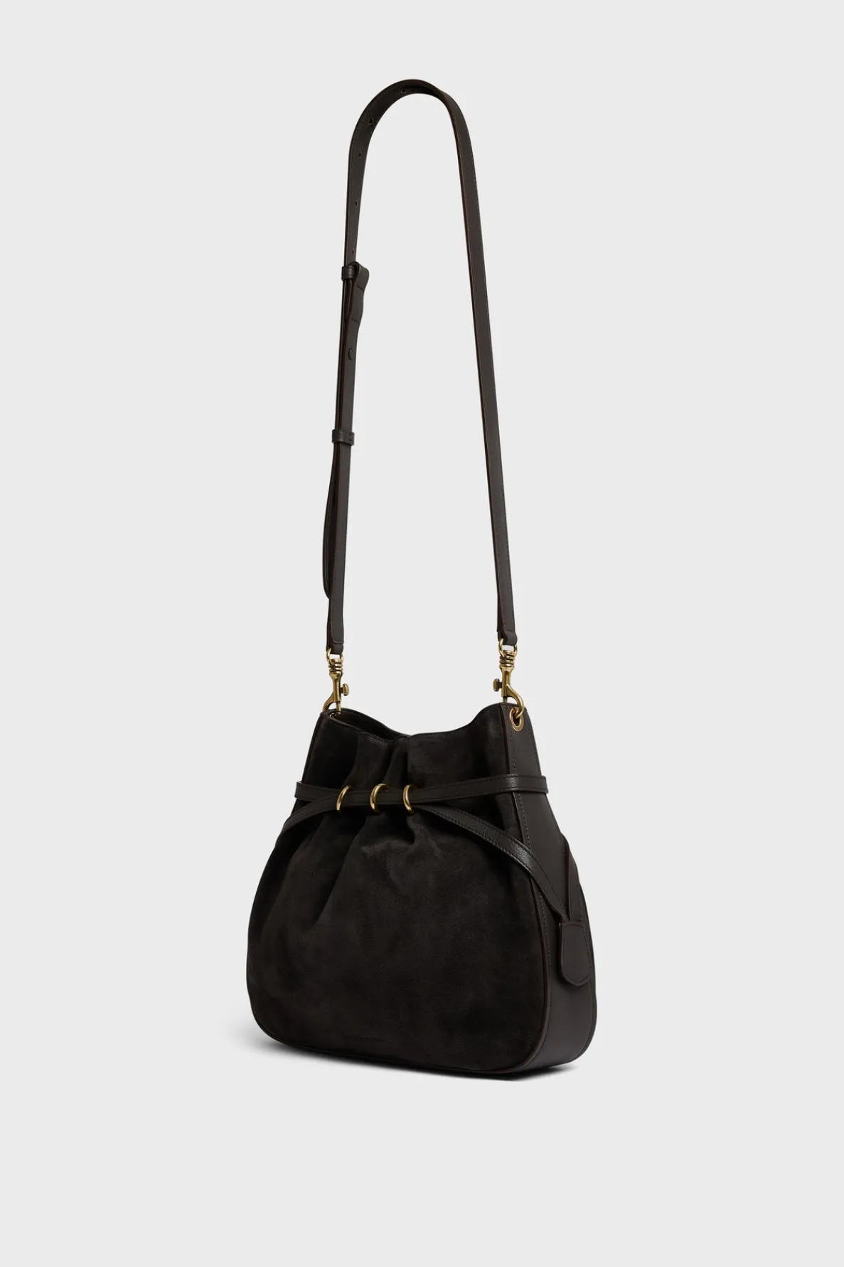 bucket_bag_in_suede_leath_2.webp Cheap Bucket bag in suede leather - ROMY Shoulder Bags | Bucket Bags