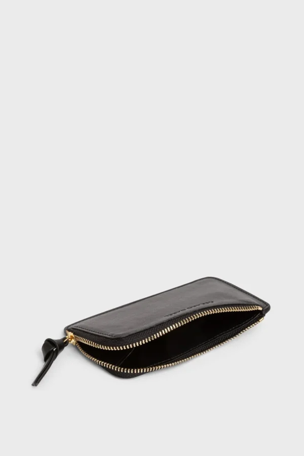 Hot Cardholder in plain leather - CARDHOLDER Leather Goods