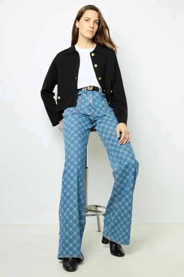 Online Cardigan with golden buttons - JULIE Knitwear