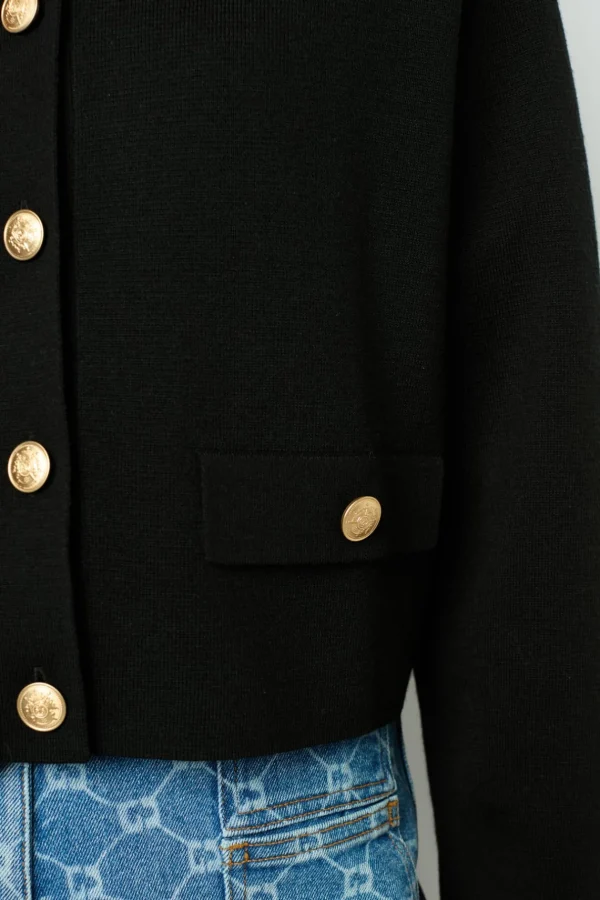 Online Cardigan with golden buttons - JULIE Knitwear