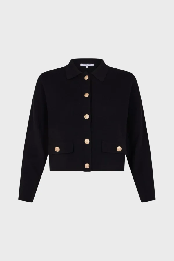 Online Cardigan with golden buttons - JULIE Knitwear