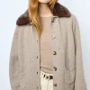 Online Cashmere cardigan with collar and fingerless gloves - JADWIGE Knitwear