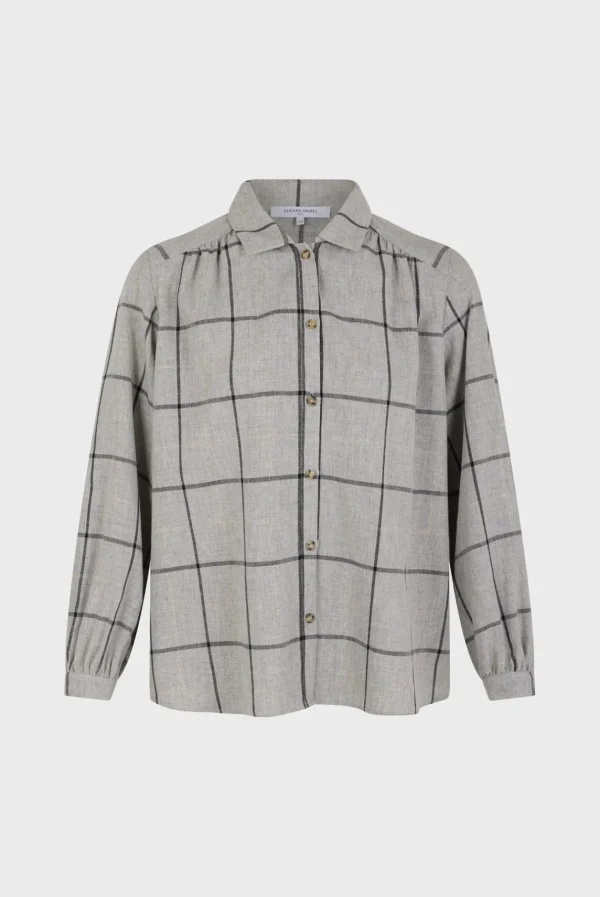 Hot Check shirt with lurex - BELLE Shirts & Blouses