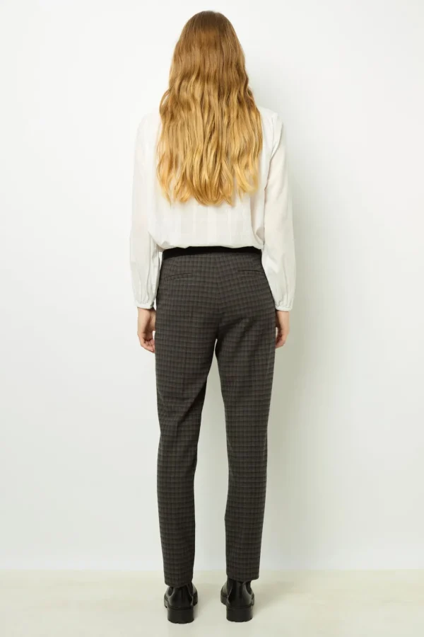 Cheap Checked slim pants - NOELIE Trousers