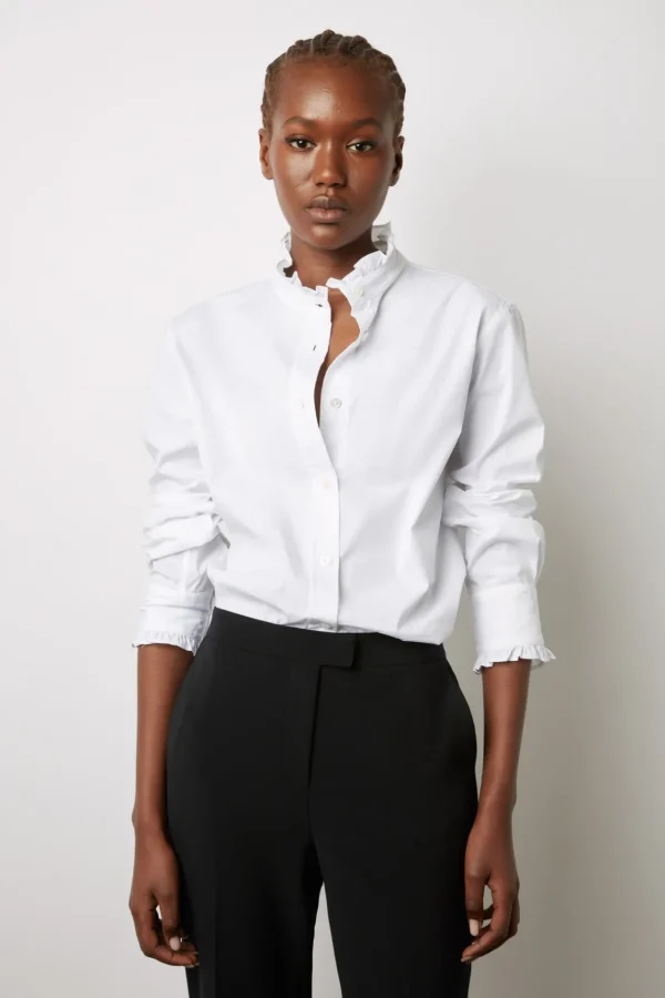 Cheap CHEMISE - Romantic poplin shirt Shirts & Blouses | Suits & Outfits