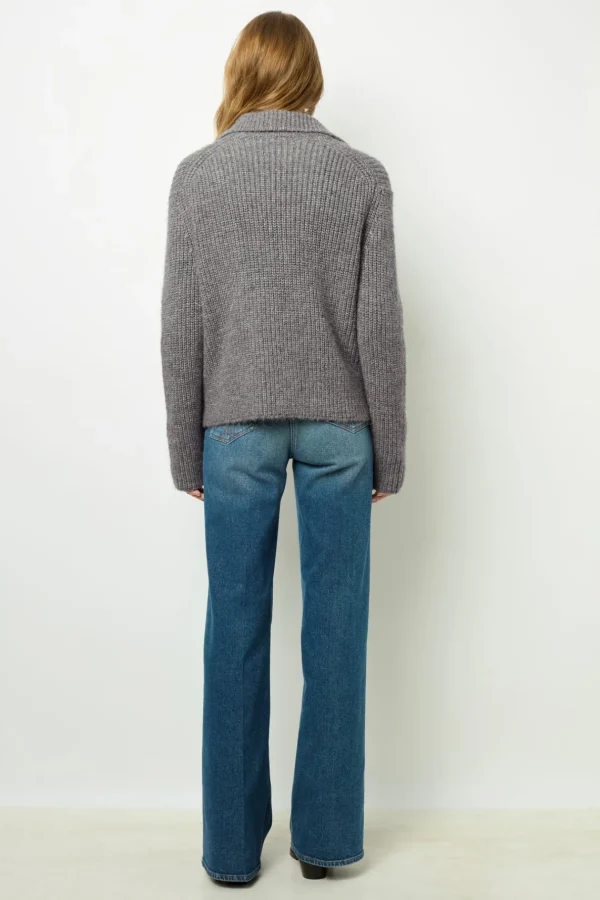 Hot Chunky knit collar cardigan - JOESSE Knitwear