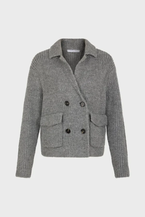 Hot Chunky knit collar cardigan - JOESSE Knitwear