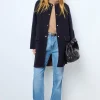 Cheap Coat in reversible fine wool fabric - LAREEN Coats