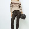 Outlet Coated slim jeans - NOURIA Trousers