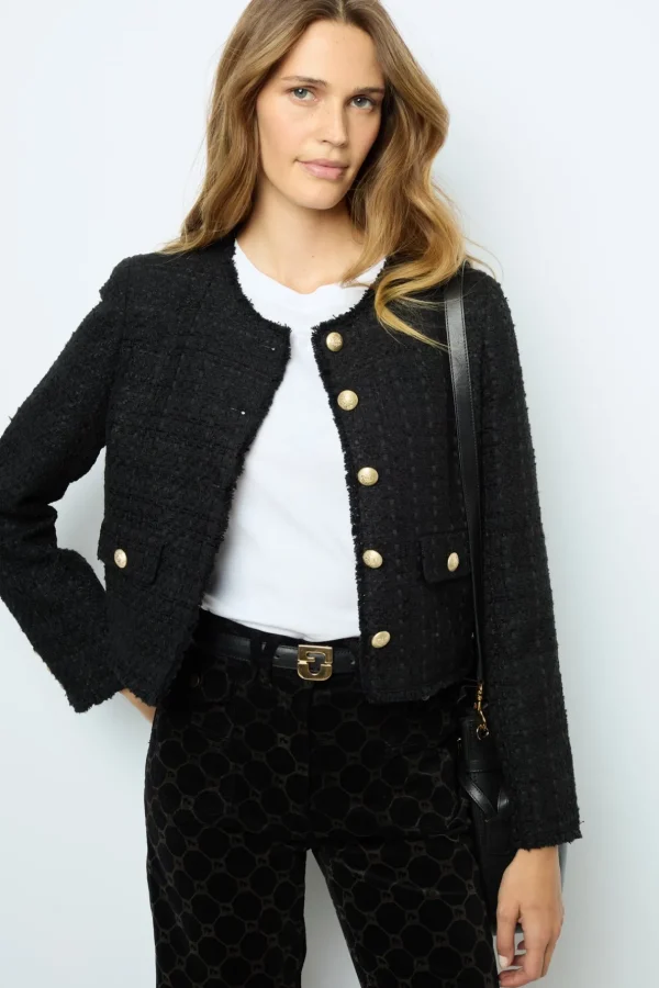 Clearance Collarless tweed jacket - MELISSA Jackets