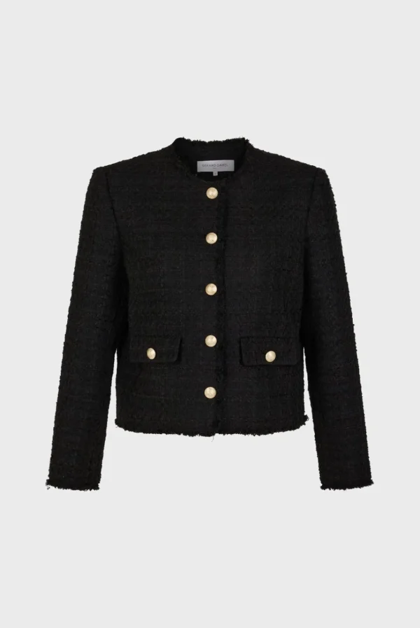 Clearance Collarless tweed jacket - MELISSA Jackets