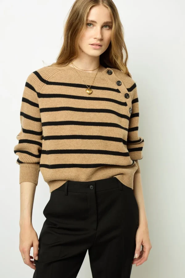 Online Contrasting stripe sweater - JENNA Knitwear