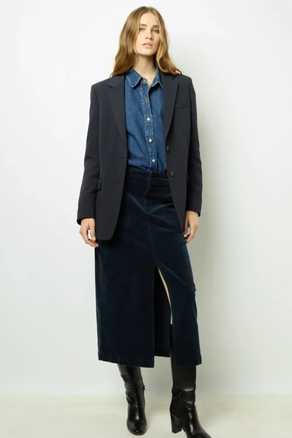 Cheap Corduroy midi skirt - CASSIDIE Skirts