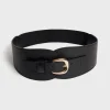 Cheap Corset belt in grainy leather - OLYMPE Belts