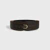 Outlet Corseted belt in leather - OLYMPE Belts