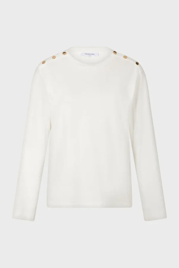 Flash Sale Cotton long sleeve T-shirt - AUDELIE Tops & T-Shirts
