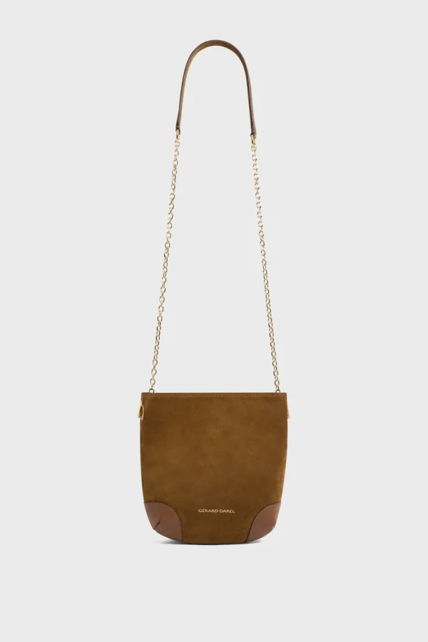 Best Crossbody bag in suede leather - LE MINI CHARLOTTE Shoulder Bags | Bucket Bags