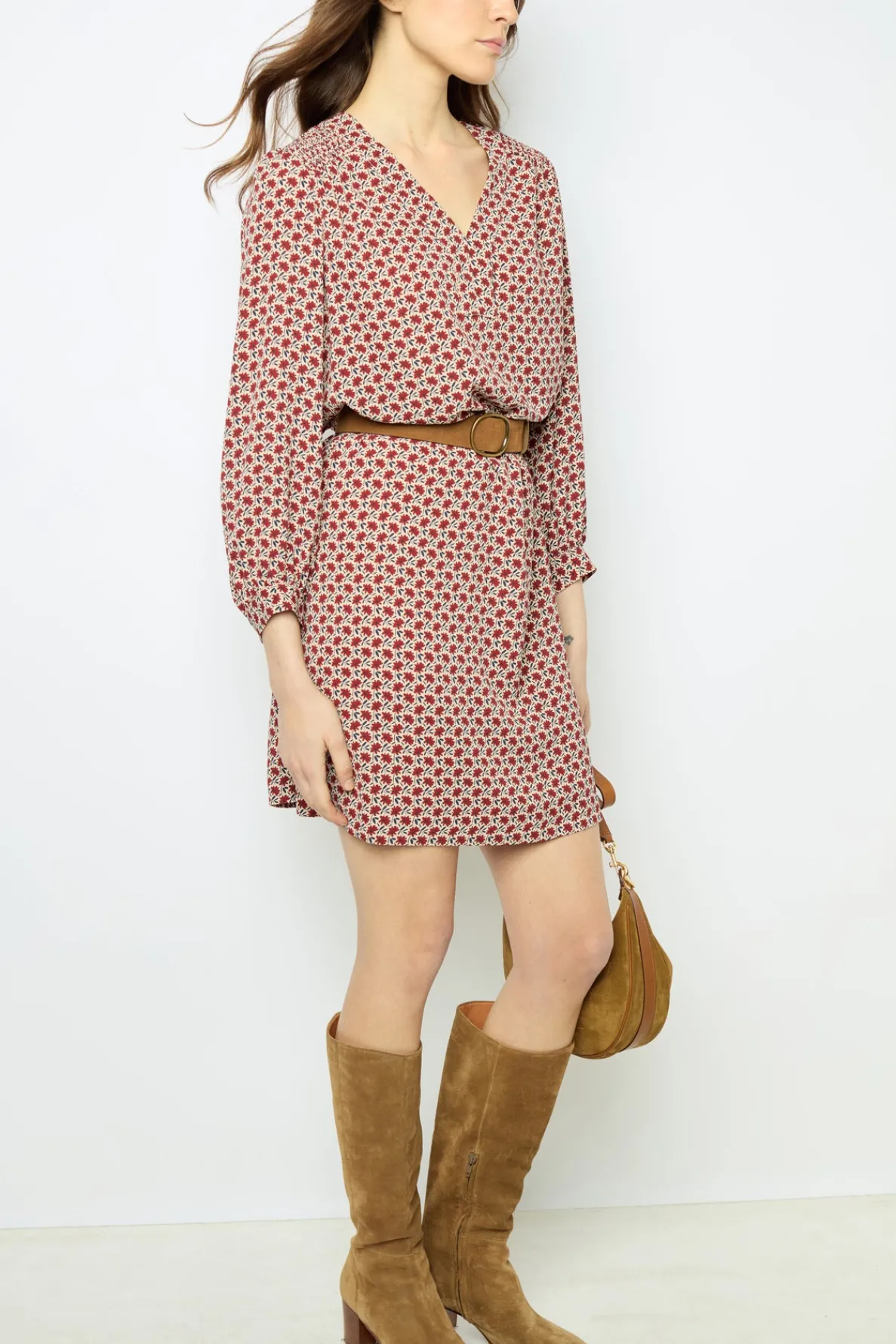 daisy_print_mini_dress__s_1.webp Store Daisy print mini dress - SHEILA Dresses