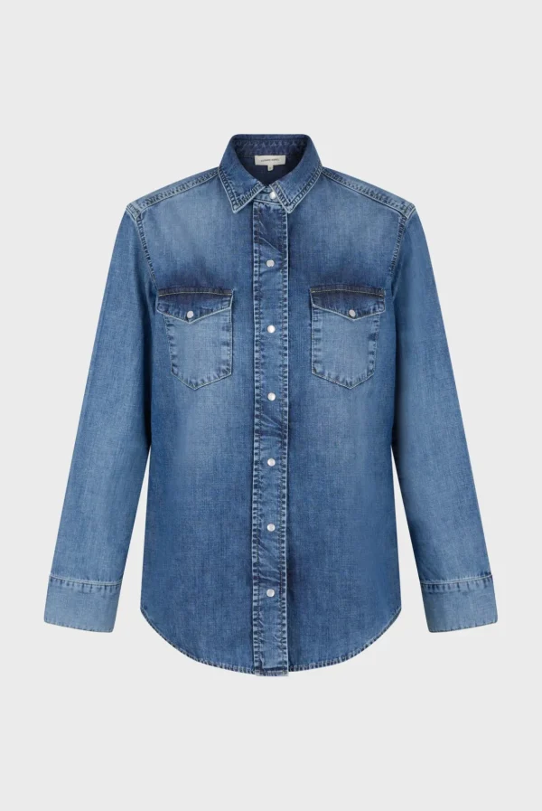 Shop Denim shirt - AIMEE Shirts & Blouses