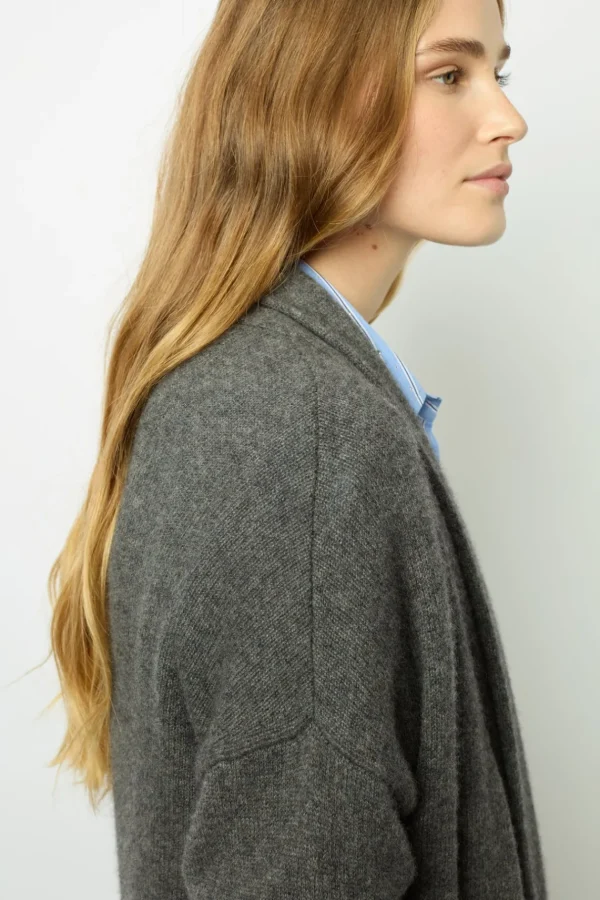 Shop Edge to edge, open cashmere cardigan - JOHANA Knitwear