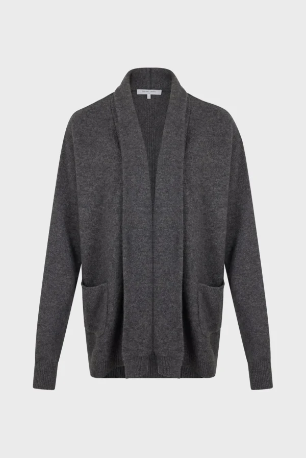 Shop Edge to edge, open cashmere cardigan - JOHANA Knitwear