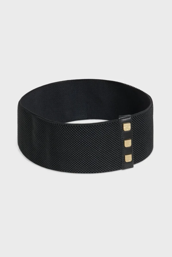 Shop Elastic logoted belt - LE HEDY Belts