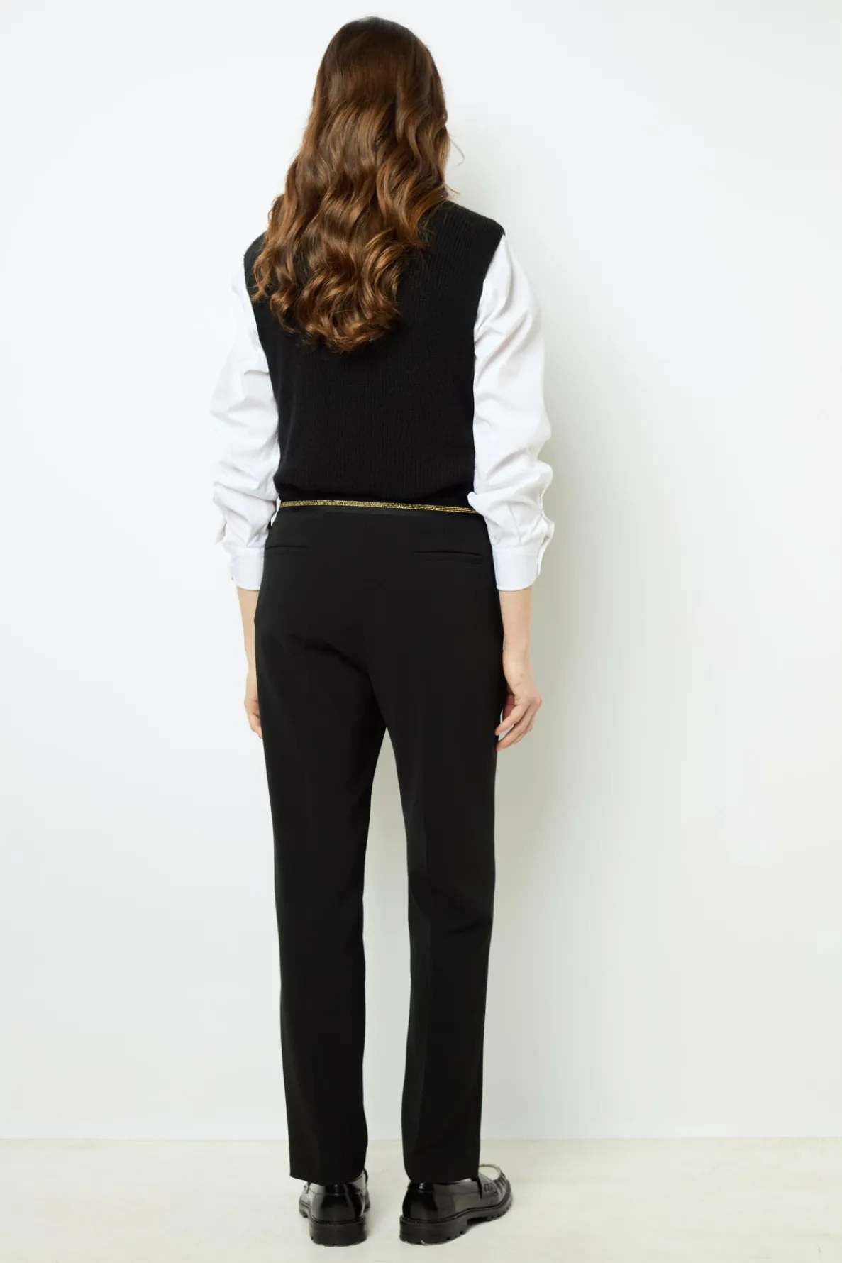 elasticated_black_slim_pa_3.webp Discount Elasticated black slim pants - NEA Trousers