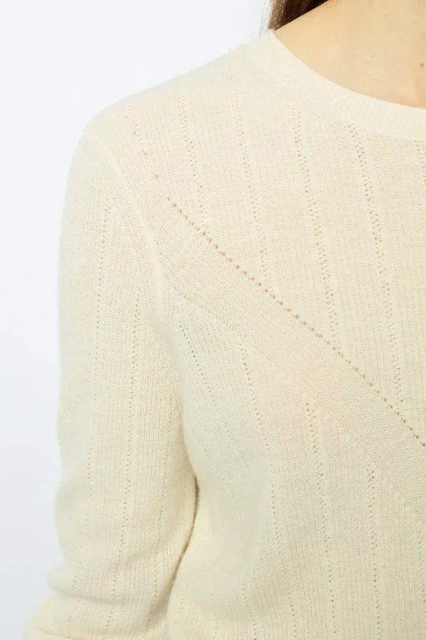 Discount Fine knit wool round neck sweater - JANINE Knitwear