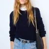 Hot Fine wool round neck sweater - JANINE Knitwear