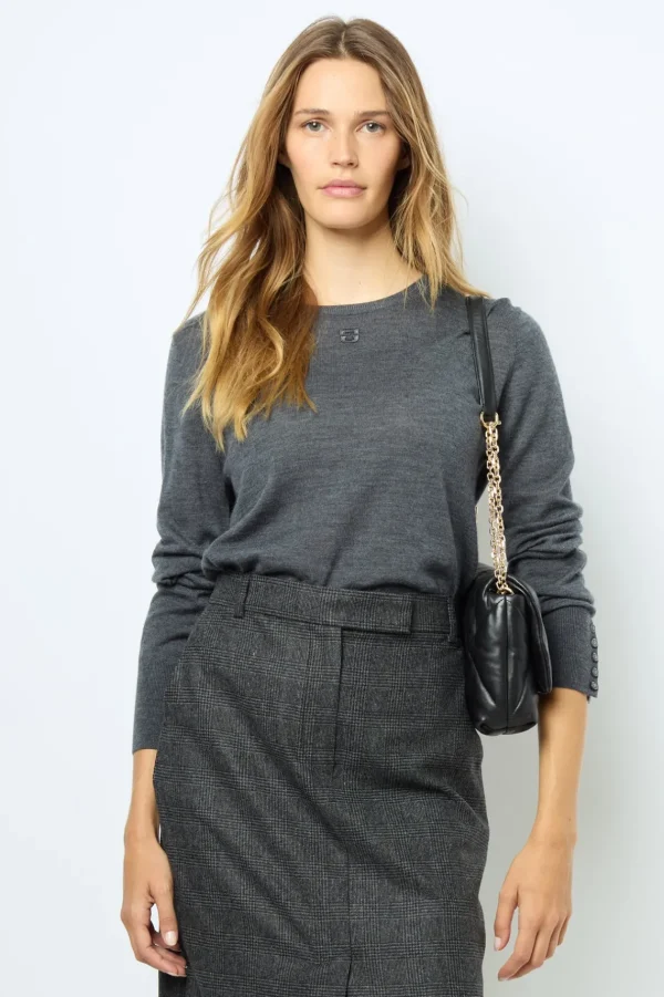 Fashion Fine wool round neck sweater - JADE Knitwear