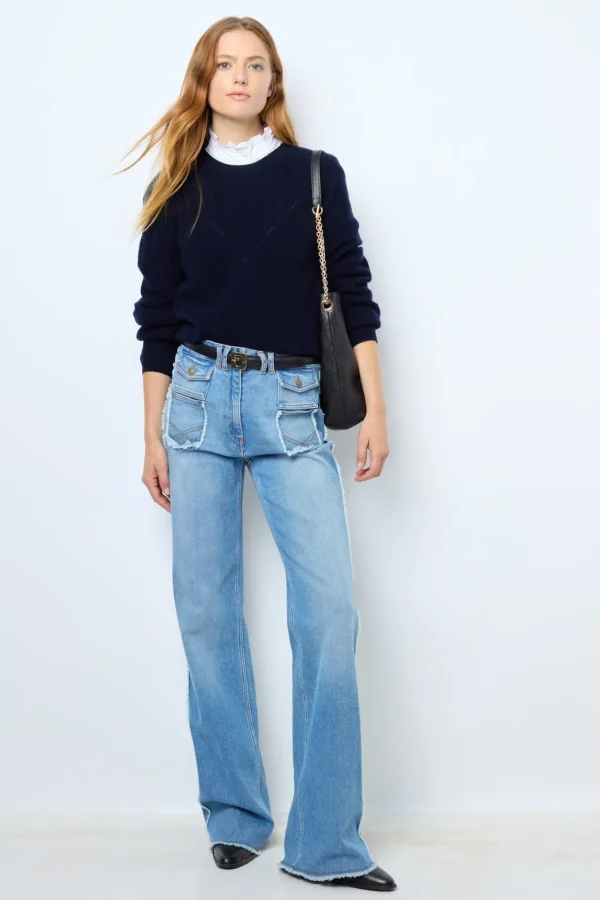 Hot Fine wool round neck sweater - JANINE Knitwear