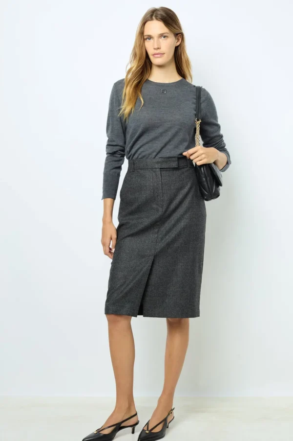 Fashion Fine wool round neck sweater - JADE Knitwear