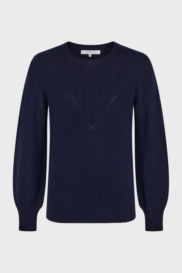 Hot Fine wool round neck sweater - JANINE Knitwear
