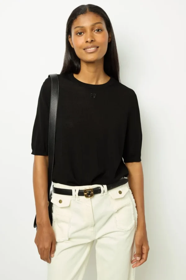 Store Fine wool short-sleeved sweater - JASNA Knitwear
