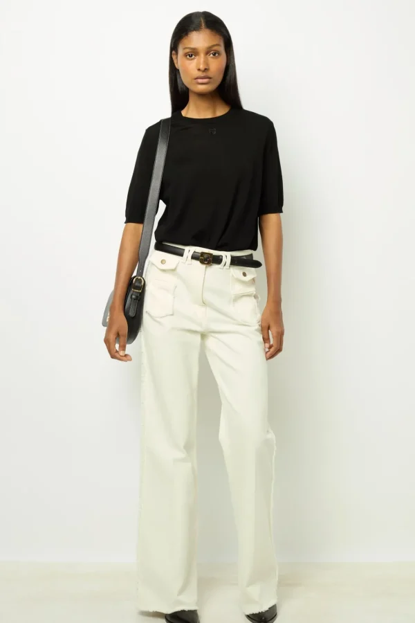 Store Fine wool short-sleeved sweater - JASNA Knitwear
