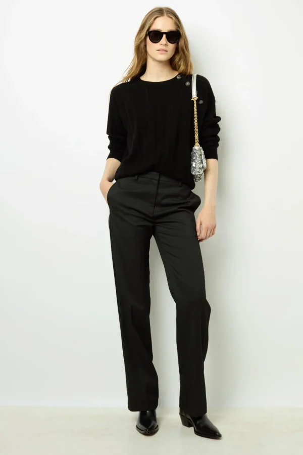 Best Sale Fine wool sweater with rhinestone - JOSETTE Knitwear