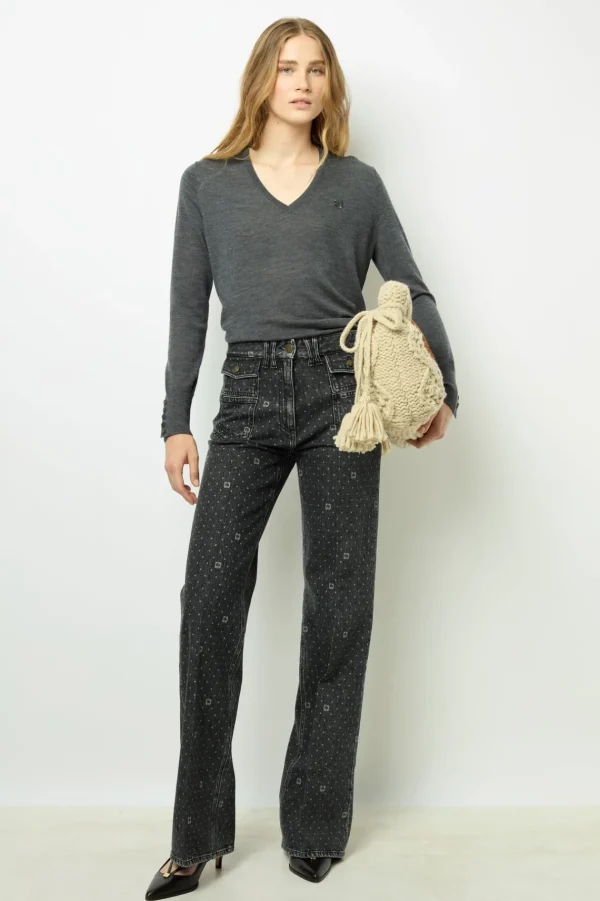 Best Fine wool V-neck sweater - JULIETTE Knitwear