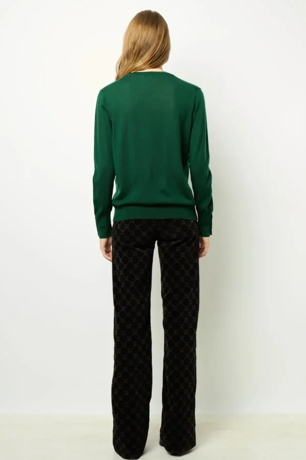 Cheap Fine wool V-neck sweater - JULIETTE Knitwear