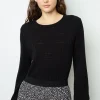 Best Fine-ribbed black sweater - JEANNE Knitwear