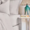 Flash Sale Fitted washed linen sheet - pearl grey Fitted Sheets